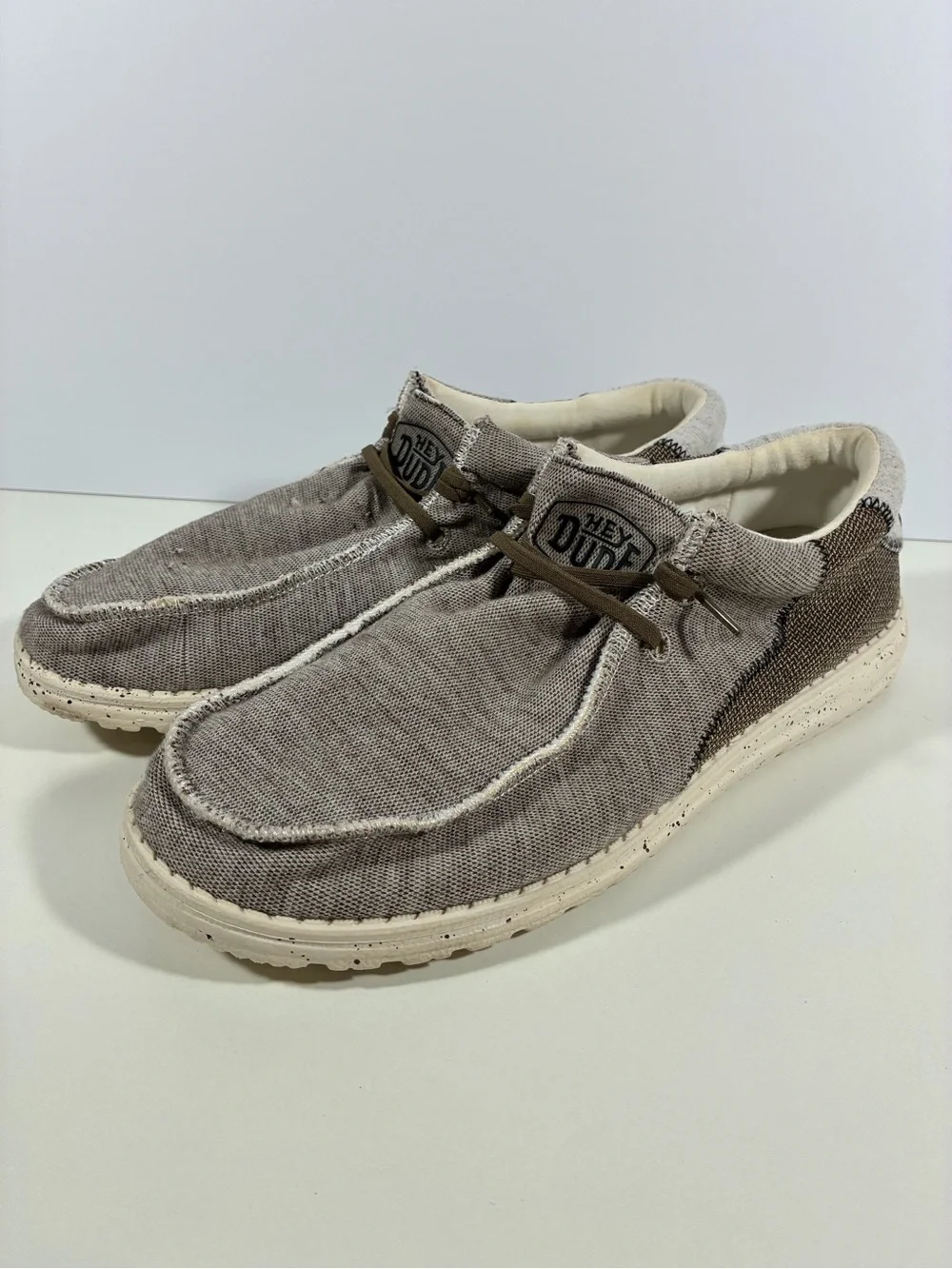 Hey Dude Wally Stitch Teak Men’s Size 11 Slip-On Shoes Sneakers